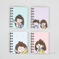 Notebook de caricatura de dibujos animados personalizados A7 Spiral Notebook